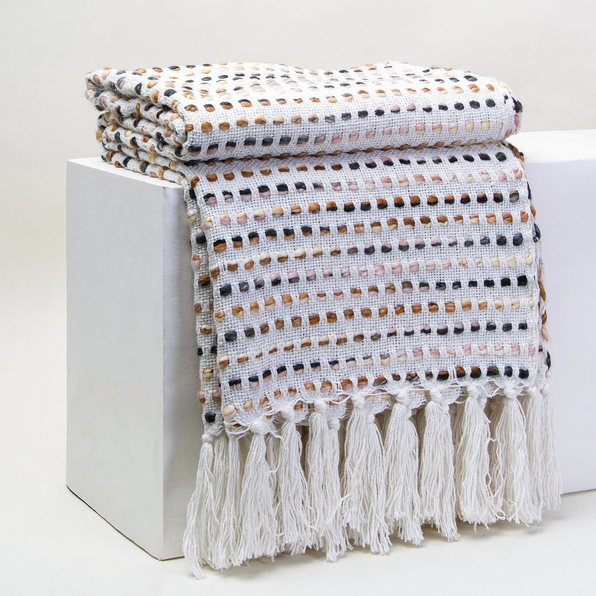 Handmade Soft 100% Cotton Woven Throw Blankets